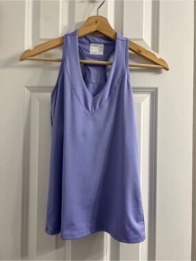 Lucky In Love Lavender V-Neck Athletic Tennis Tank
